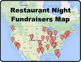 Restaurant Night Fundraisers Map