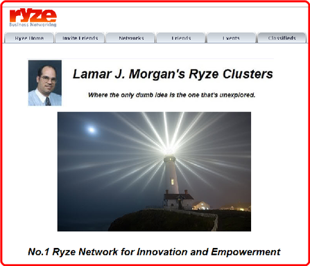 Ryze Business Networking Group Clusters with Lamar J. Morgan
